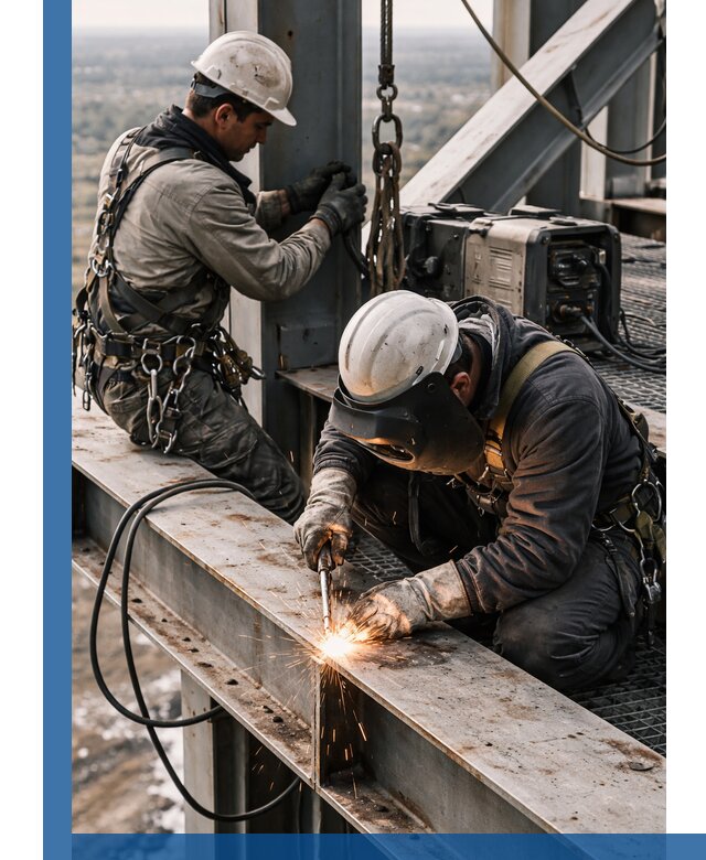 Высотные сварочные работы в Борзе для промышленных объектов