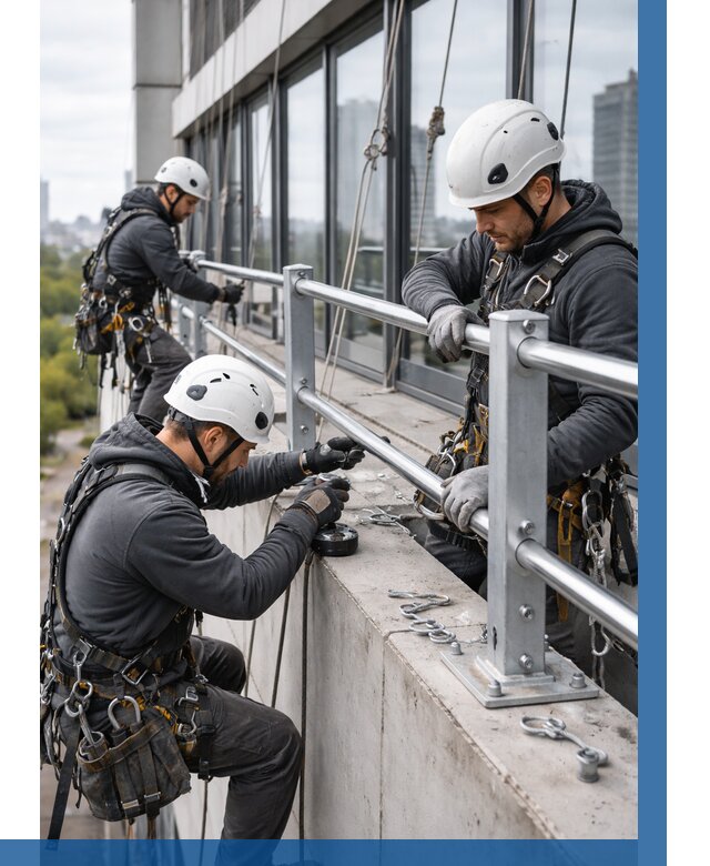 Монтаж ограждений на высоте в Борзе, от 1236 р. | ВЫСОТНИК-Бря