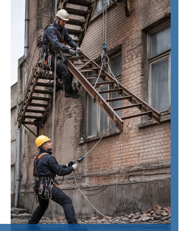 Демонтаж пожарной лестницы в Борзе от 12361 р. | ВЫСОТНИК-Бря