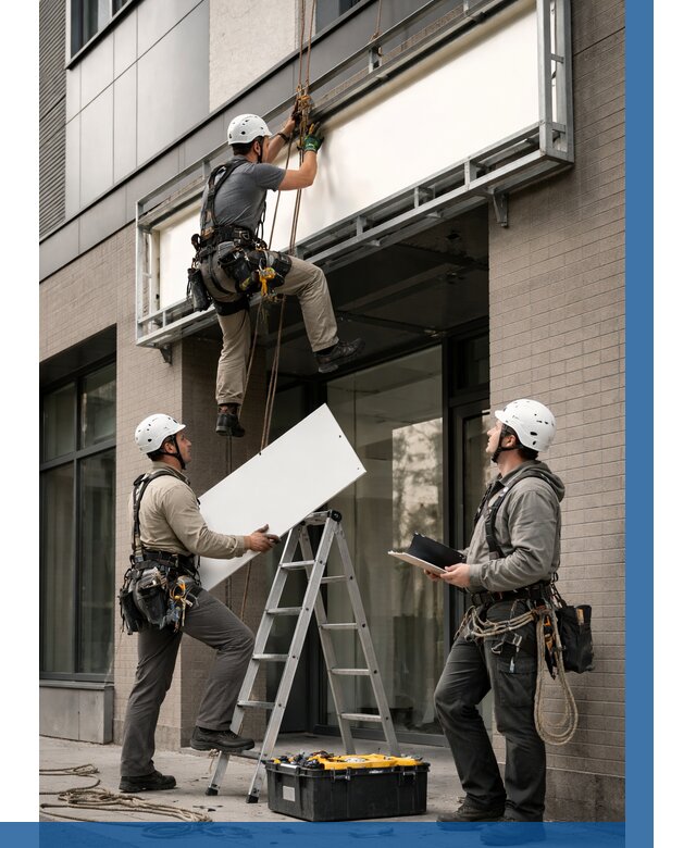 Монтаж светового короба в Борзе от 6696 р. | ВЫСОТНИК-Бря