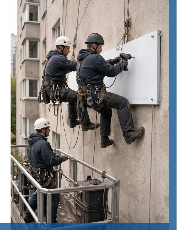 Монтаж табличек и указателей в Борзе от 3605 р. | ВЫСОТНИК-Бря