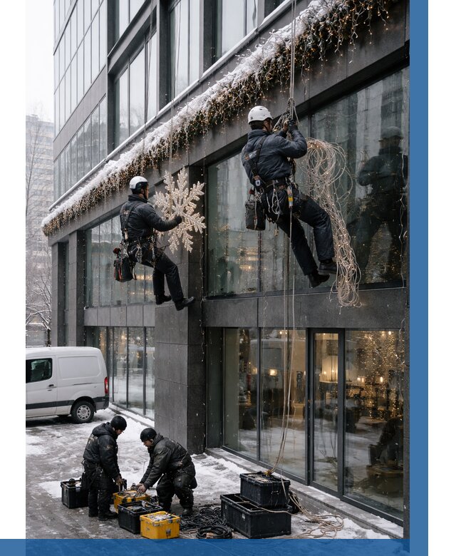 Демонтаж новогоднего оформления в Борзе от 5666 р. | ВЫСОТНИК-Бря