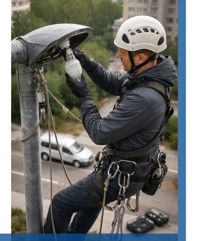 Замена ламп на высоте в Борзе от 2575 р. | ВЫСОТНИК-Бря