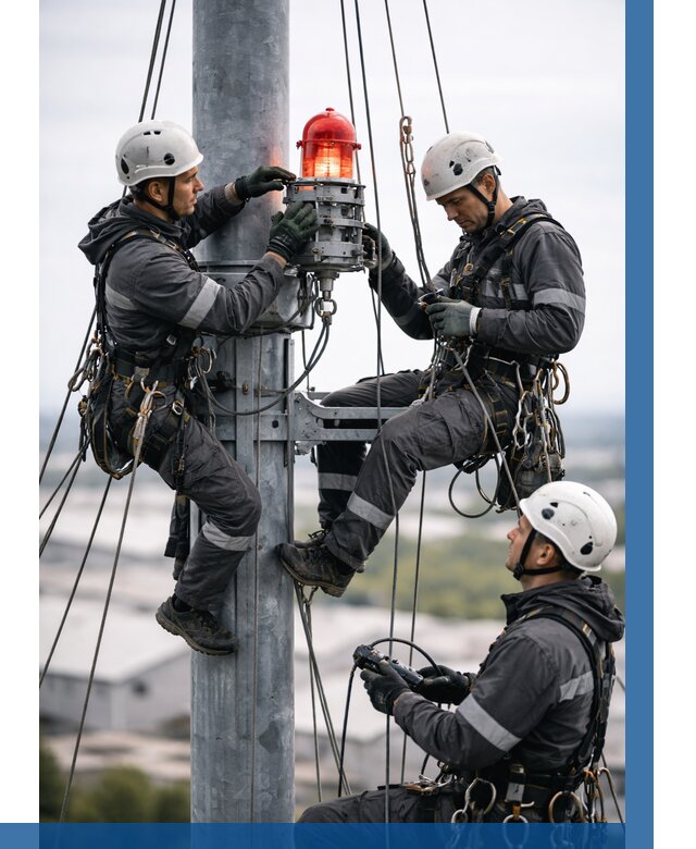 Монтаж заградительных огней в Борзе от 8756 р. | ВЫСОТНИК-Бря