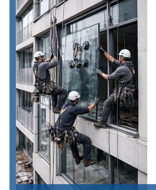 Фасадное остекление и монтаж витражей зданий в Борзе под ключ
