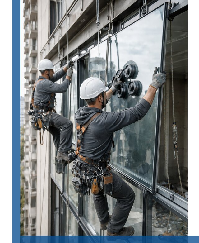 Витражное остекление фасадов и лоджий в Борзе под ключ