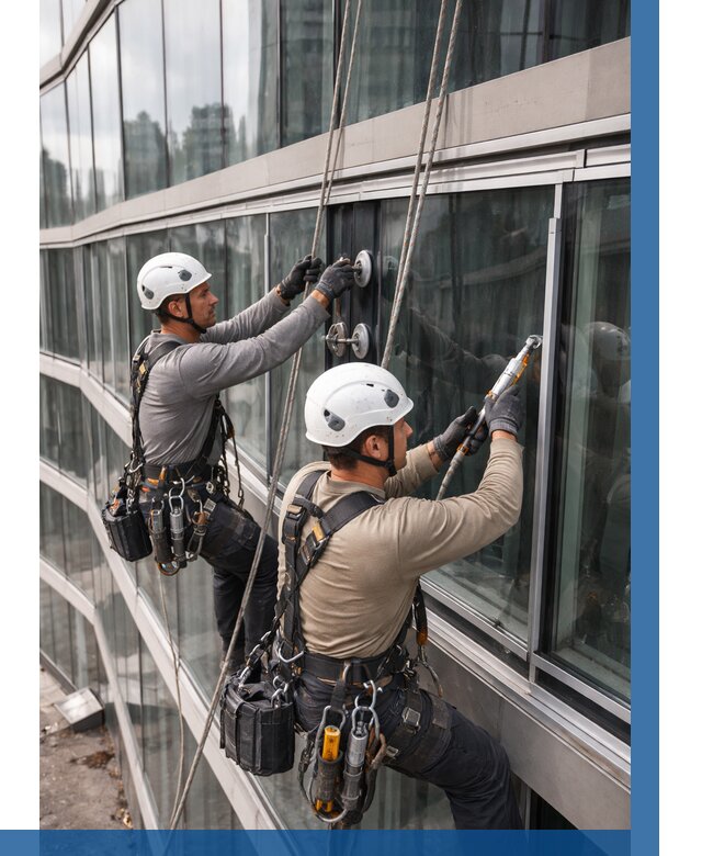 Радиусное остекление фасада в Борзе от 12361 р. | ВЫСОТНИК-Бря