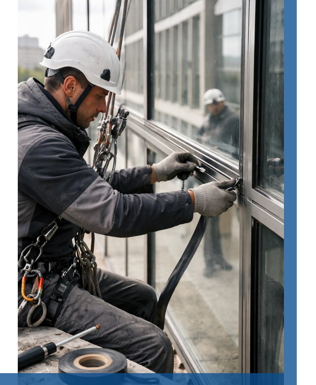 Ремонт витражных конструкций в Борзе от 3605 р. | ВЫСОТНИК-Бря