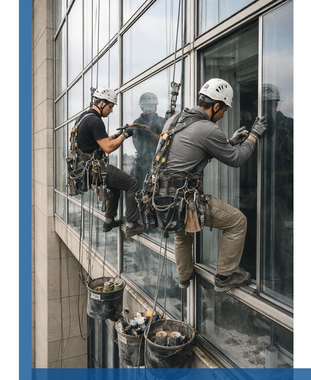 Ремонт витражных конструкций и фасадного остекления в Борзе