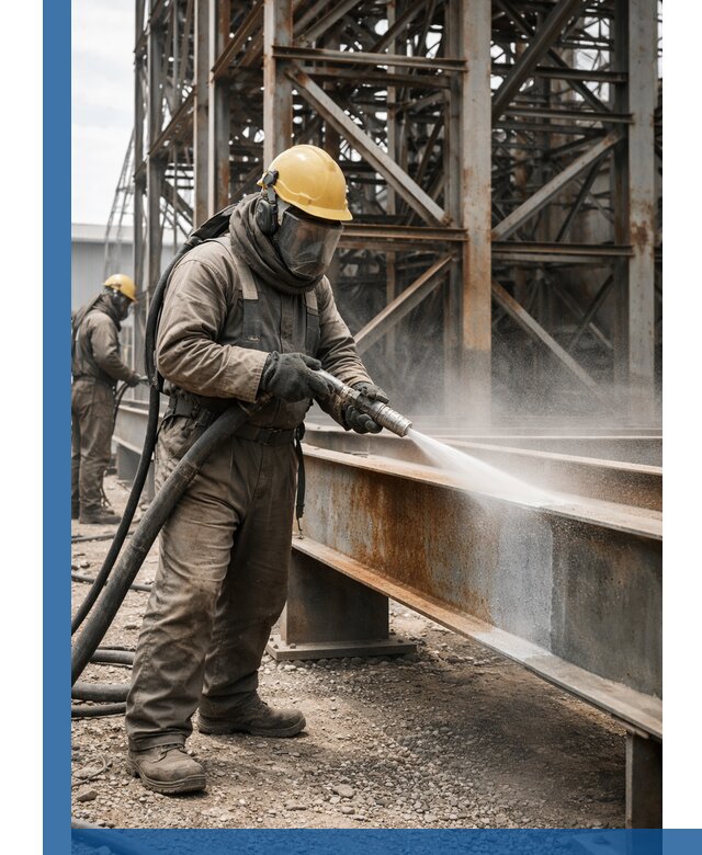 Пескоструйная очистка металлоконструкций в Борзе промышленная