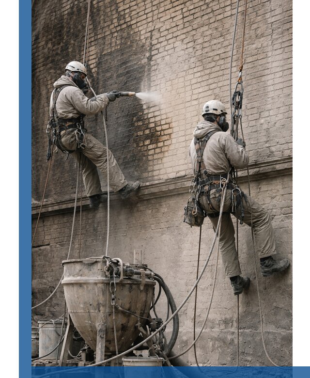 Пескоструйная очистка фасадов в Борзе профессионально