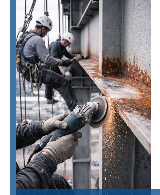 Зачистка металла от ржавчины и подготовка поверхностей в Борзе