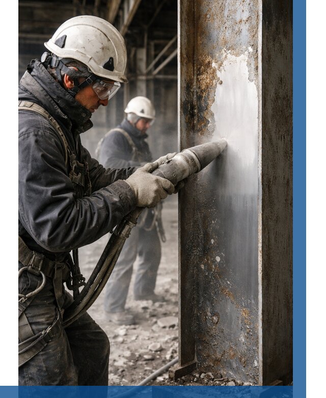 Удаление старой краски с металла в Борзе от 464 р. | ВЫСОТНИК-Бря