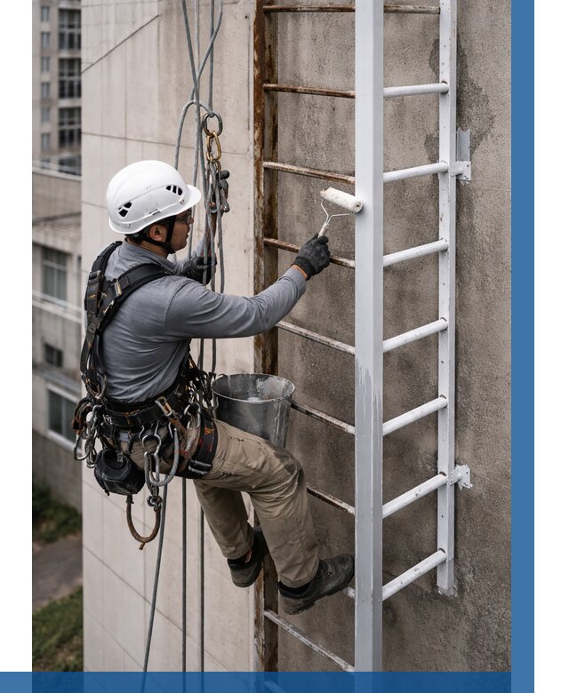 Покраска пожарных лестниц в Борзе от 4635 р. | ВЫСОТНИК-Бря