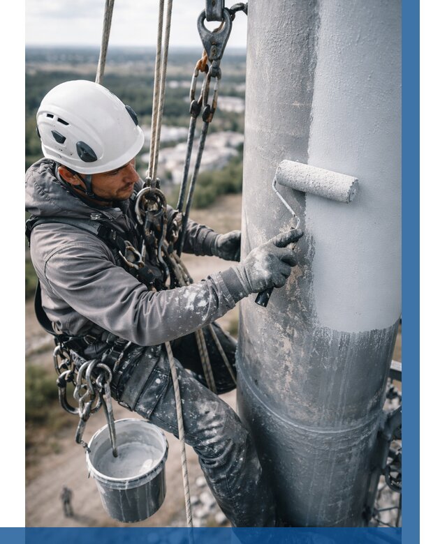 Покраска мачт связи под ключ в Борзе от 876 р. | ВЫСОТНИК-Бря