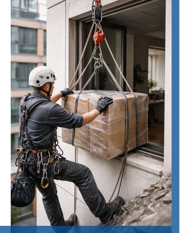 Подъем груза через окно в Борзе от 4635 р. | ВЫСОТНИК-Бря