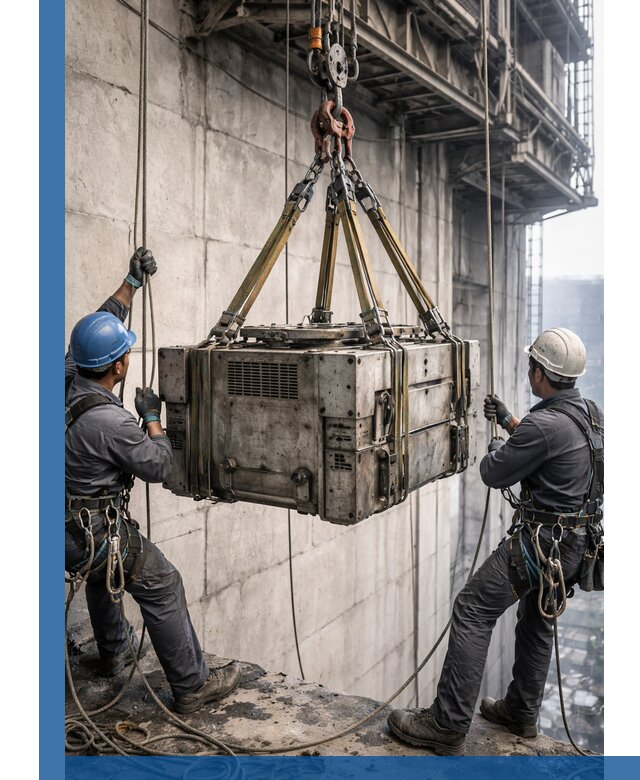 Такелажные работы на высоте, подъем и монтаж грузов в Борзе