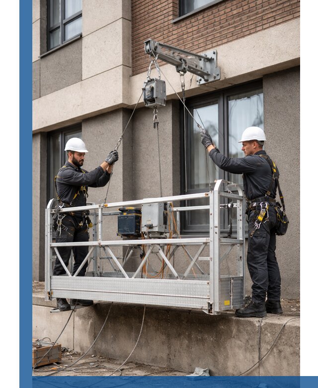 Монтаж и подъем фасадной люльки в Борзе с гарантией безопасности