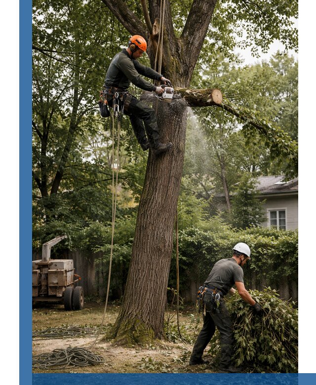Кронирование деревьев в Борзе, безопасная высотная обрезка