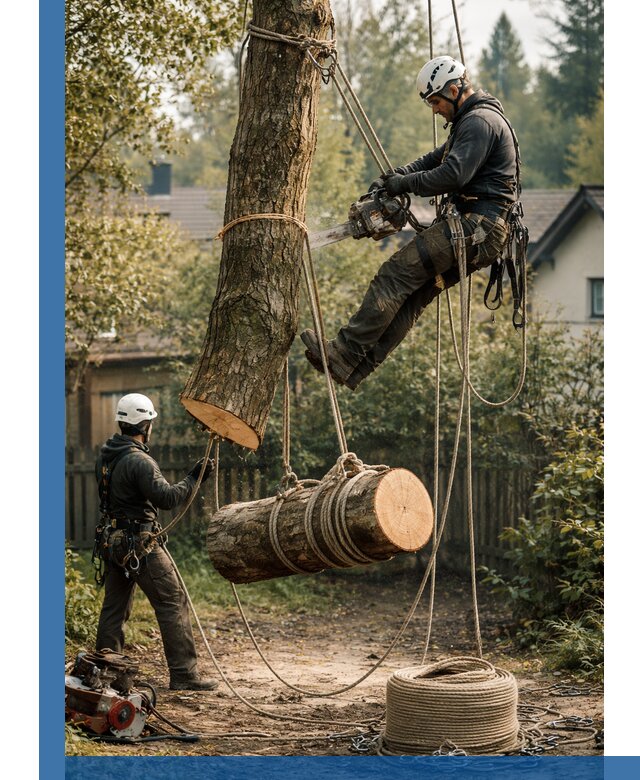 Валка деревьев частями в Борзе, безопасно и аккуратно
