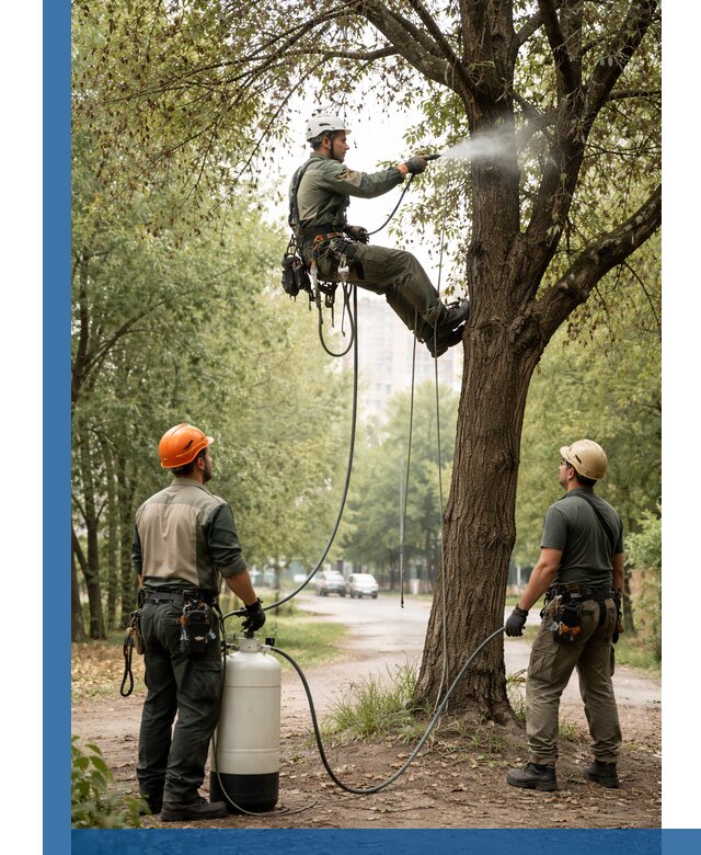 Обработка деревьев от вредителей в Борзе профессиональная защита