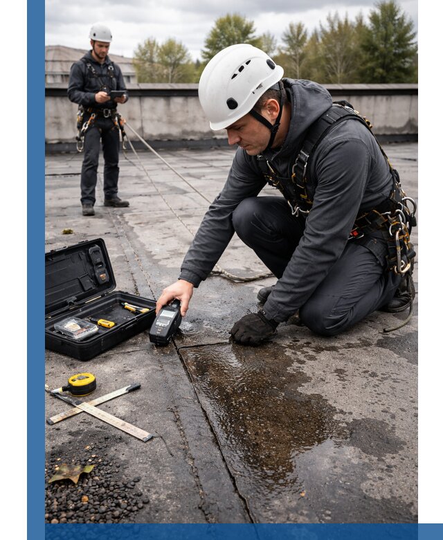 Обследование кровли на протечки и выявление дефектов в Борзе