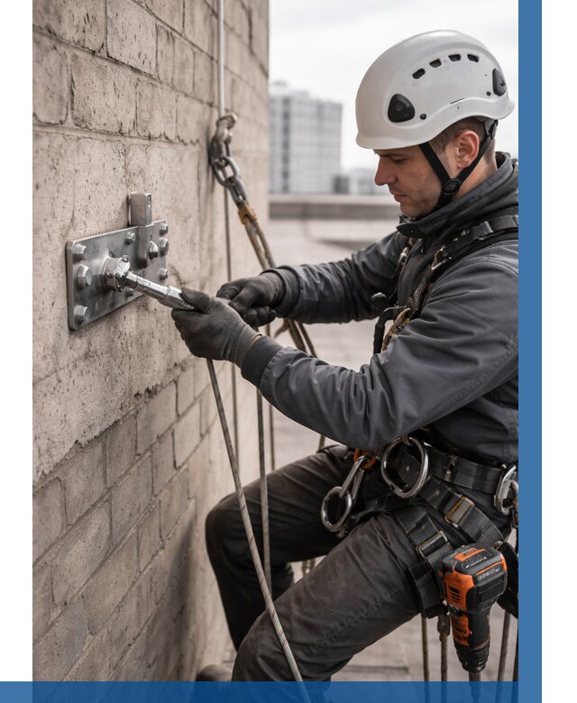 Установка анкерных точек в Борзе от 3605 р. | ВЫСОТНИК-Бря