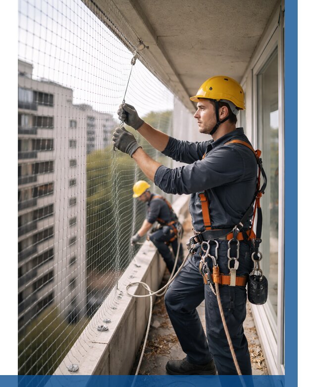 Монтаж сетки от птиц в Борзе от 4635 р. | ВЫСОТНИК-Бря