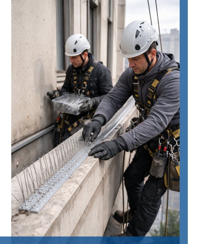 Установка шипов от птиц в Борзе от 876 р. | ВЫСОТНИК-Бря